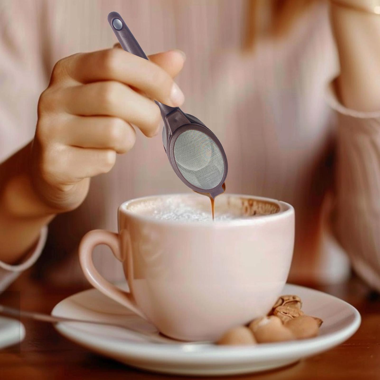 Nettle Leaf Tea - コーヒーストレーナー、ティーストレーナー、スプーン、ティーインフューザー、再利用可能なルーズリーフストレーナーバッグ、ポータブルメッシュティーフィルター、コーヒーと紅茶用ツール