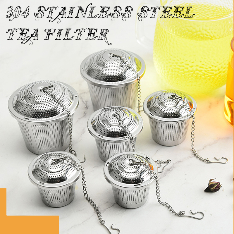 Nettle Leaf Tea - 304 ステンレス鋼ティーフィルターファインメッシュスイベルロック食品グレード防錆醸造ツールルーズリーフティースパイスセレモニーリチュアル用