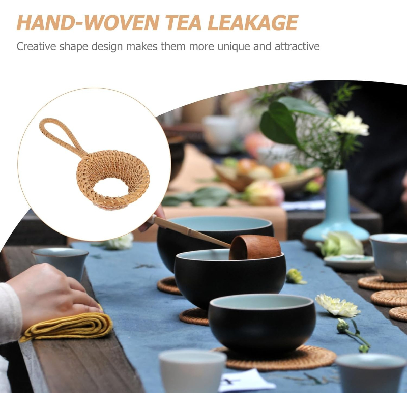 籐製茶こし 手作り茶こし 細かいメッシュ付き ナチュラルスタ - Nettle Leaf Tea のレビューと価格